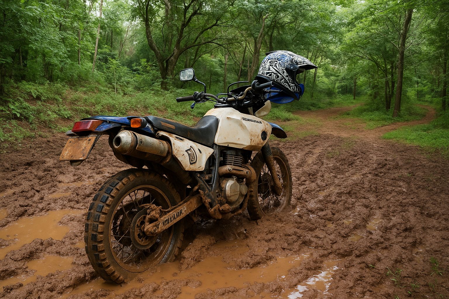 Motorcycle Rental in Rainy Season Nicaragua